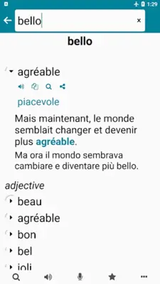 Italian - French android App screenshot 6